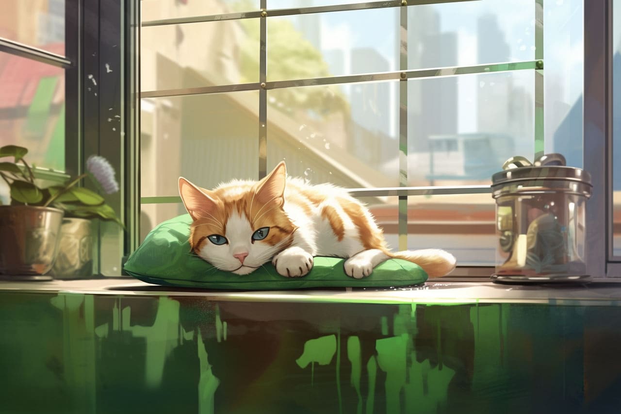 Whiskers the Lazy Cat