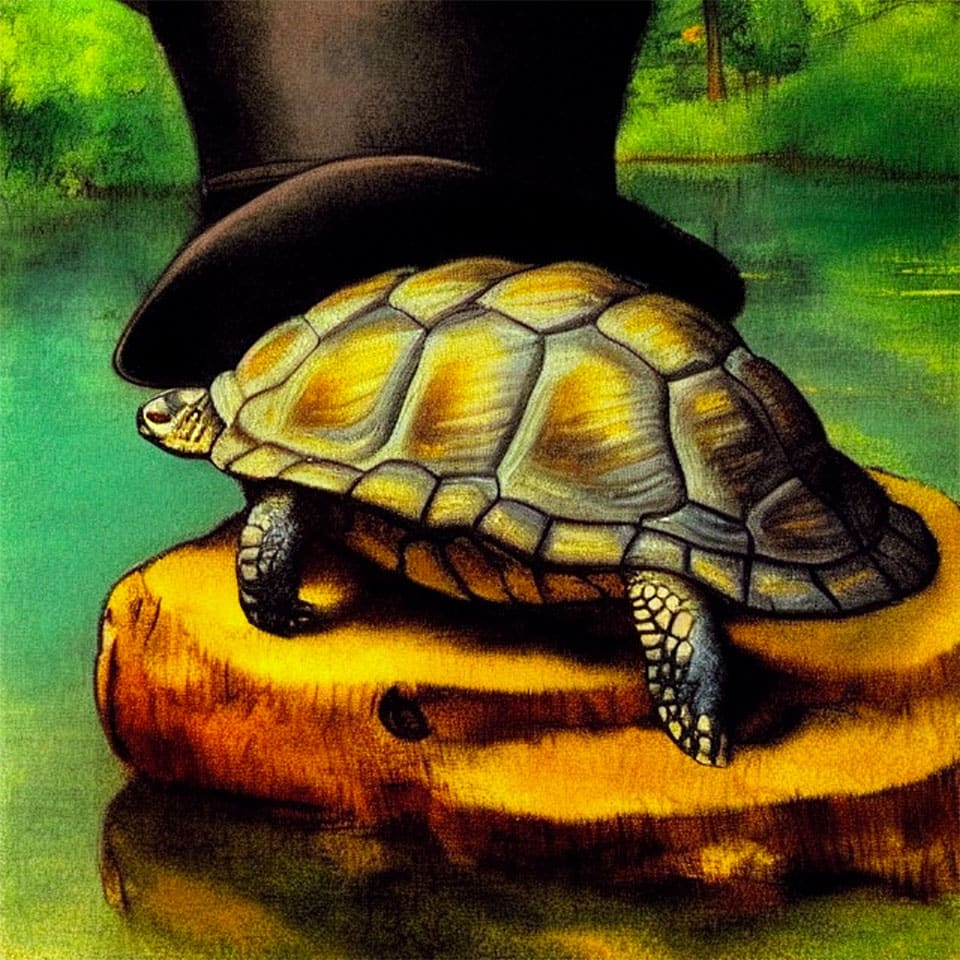 Turtle in a Top Hat