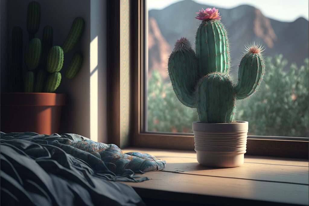 cactus in the window