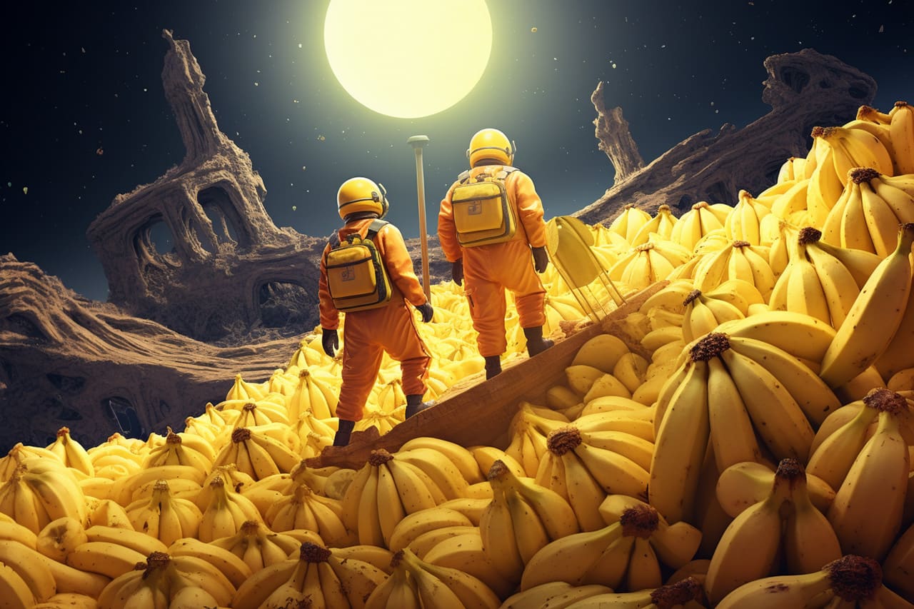 Exploring planet of bananas