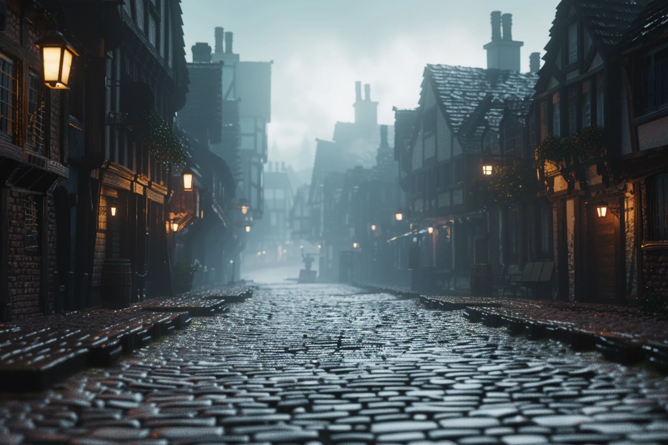 Streets of old London