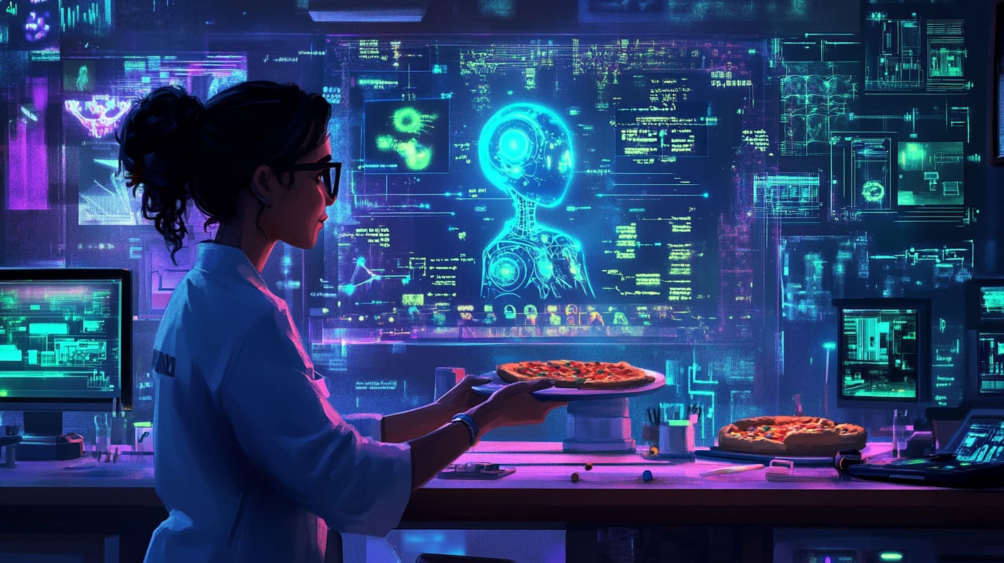 Project Echo - Elsie Carter with Pizza